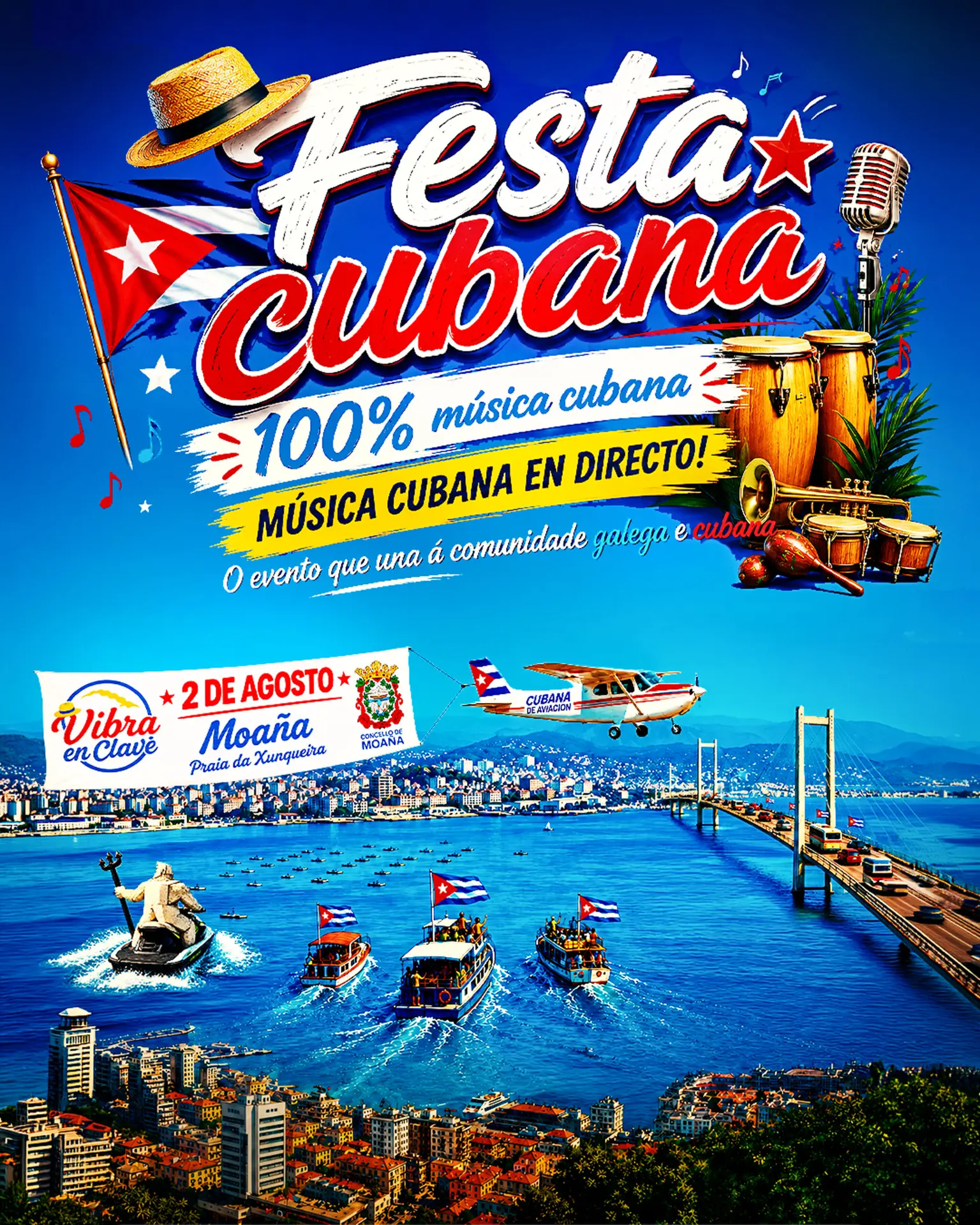 Tardeo Cubano en Moaña - 2 de agosto